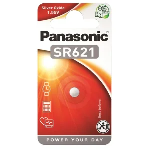 Батарейка Panasonic срібло-цинкова SR621(364, V364, D364) блістер, 1 шт., SR-621EL/1B UA